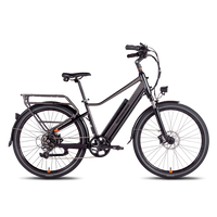 Side view of a charcoal RadCity 5 Plus high-step electric city bike