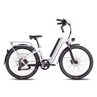 Side view of a white RadCity 5 Plus step-thru electric city bike