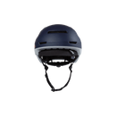 Man wearing a blue Bern x Rad helmet 